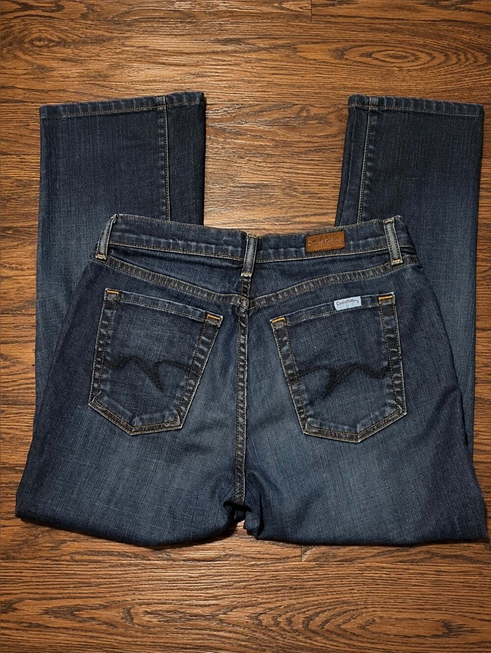 David Kahn Classic Ladies Women's Designer Denim Blue Jeans Size 6 EUC
